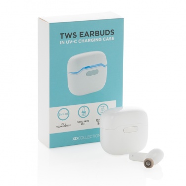 Logotrade advertising product picture of: TWS earbuds in UV-C sterilising charging case