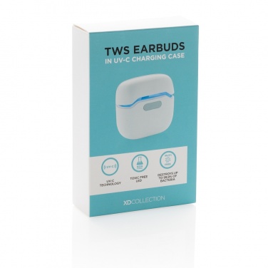 Logotrade promotional product picture of: TWS earbuds in UV-C sterilising charging case