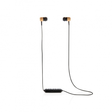 Logotrade promotional merchandise photo of: Bamboo wireless earbuds