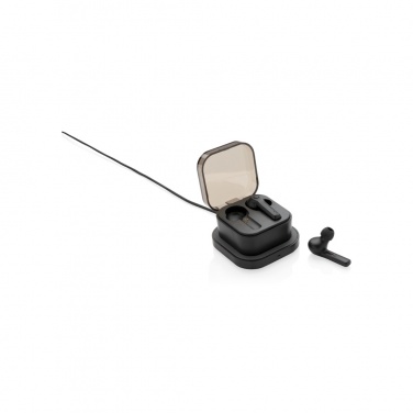 Logotrade business gift image of: TWS earbuds in wireless charging case