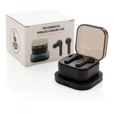 Logotrade promotional merchandise image of: TWS earbuds in wireless charging case