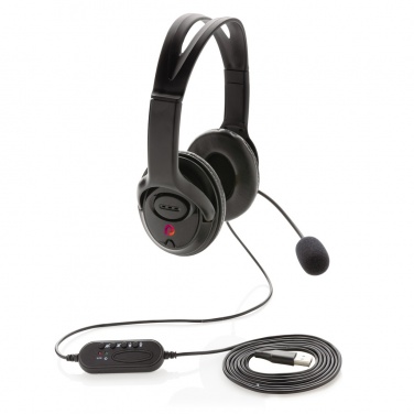 Logo trade promotional gift photo of: Over ear wired work headset