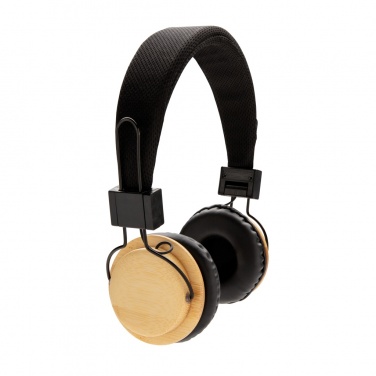 Logotrade advertising product picture of: Bamboo wireless headphone