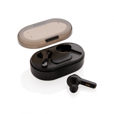 Logotrade corporate gift picture of: Light up logo TWS earbuds in charging case