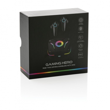 Logotrade corporate gift image of: RGB gaming earbuds with ENC