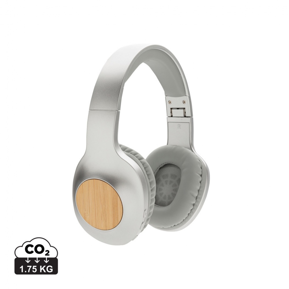 Logotrade advertising product image of: Dakota Bamboo wireless headphone