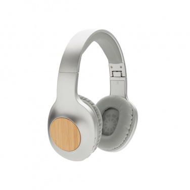 Logo trade advertising products picture of: Dakota Bamboo wireless headphone