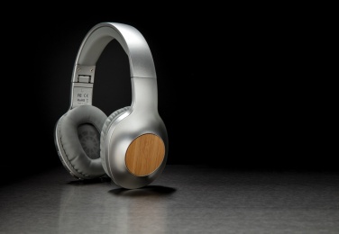 Logotrade promotional gift image of: Dakota Bamboo wireless headphone