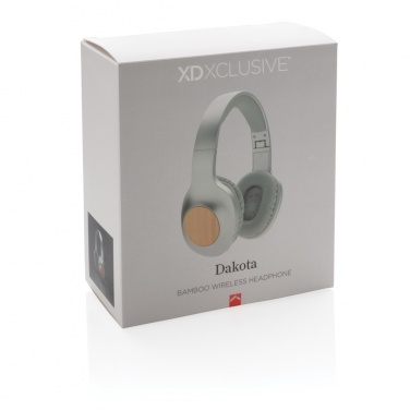 Logo trade promotional giveaway photo of: Dakota Bamboo wireless headphone