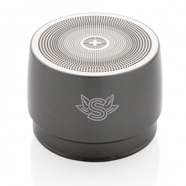 Logo trade corporate gifts image of: Swiss peak 5W wireless bass speaker