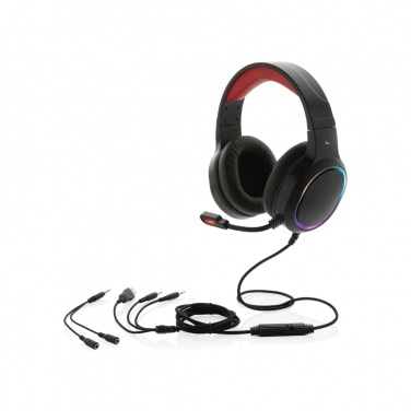 Logo trade business gift photo of: RGB gaming headset