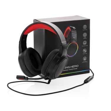 Logo trade business gift photo of: RGB gaming headset