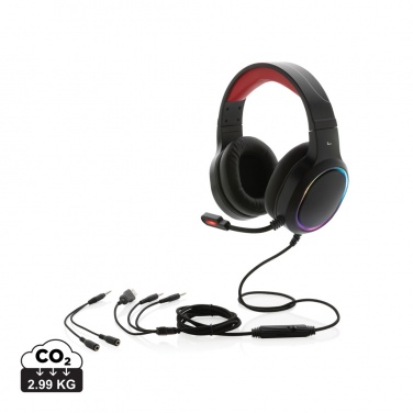 Logo trade business gift photo of: RGB gaming headset