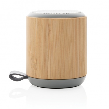 Logotrade promotional product picture of: Bamboo and fabric 3W wireless speaker