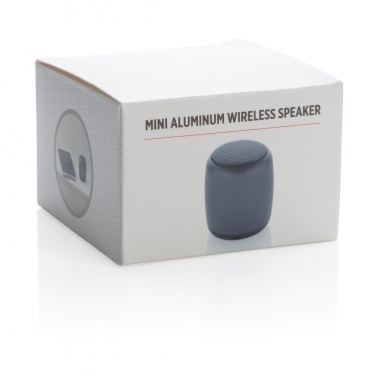 Logotrade promotional item image of: Mini aluminium wireless speaker