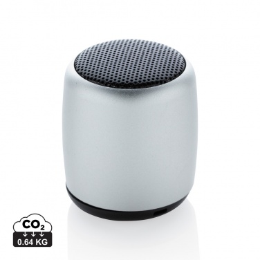 Logo trade corporate gifts image of: Mini aluminium wireless speaker