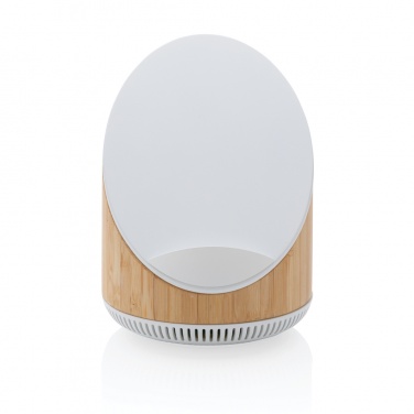 Logotrade advertising product image of: Ovate bamboo 5W speaker with 15W wireless charger