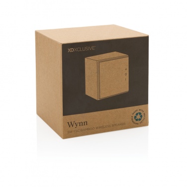 Logotrade promotional giveaway image of: Wynn 5W bamboo wireless speaker