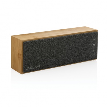 Logo trade promotional gifts image of: Wynn 10W bamboo wireless speaker