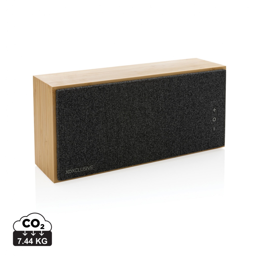 Logo trade advertising products image of: Wynn 20W bamboo wireless speaker