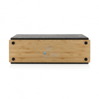 Logotrade business gift image of: Wynn 20W bamboo wireless speaker