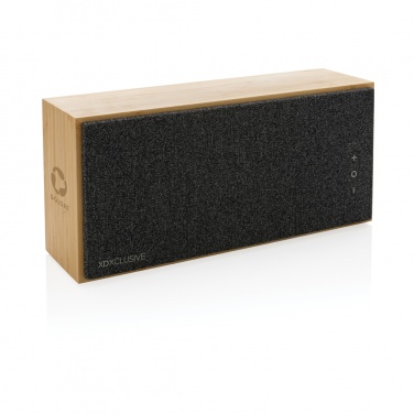 Logo trade promotional products image of: Wynn 20W bamboo wireless speaker