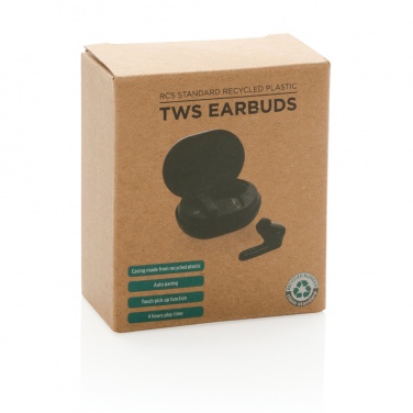 Logotrade promotional giveaways photo of: RCS standard recycled plastic TWS earbuds