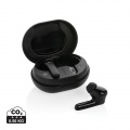 RCS standard recycled plastic TWS earbuds, black