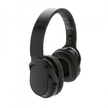 Logo trade business gift photo of: RCS recycled plastic Elite Foldable wireless headphone