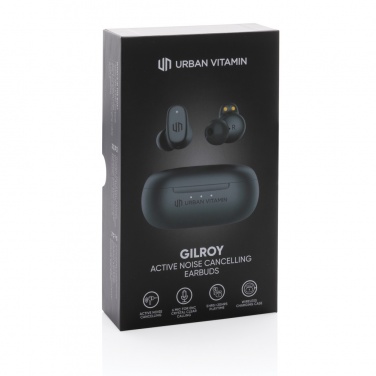 Logotrade promotional product image of: Urban Vitamin Gilroy hybrid ANC and ENC earbuds