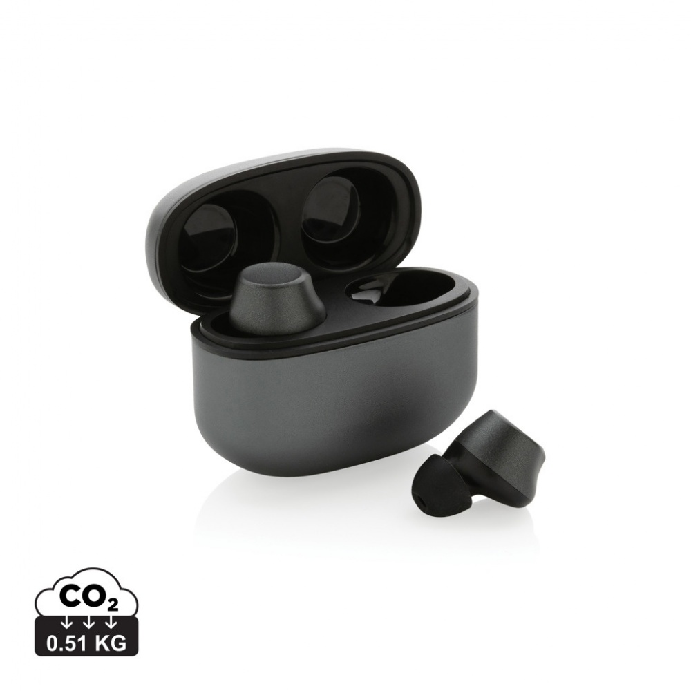 Logotrade promotional gift picture of: Terra RCS recycled aluminium wireless earbuds