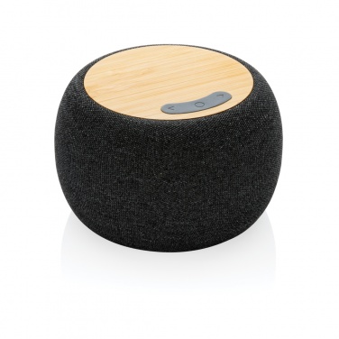 Logo trade promotional giveaways picture of: RCS Rplastic/PET and bamboo 5W speaker