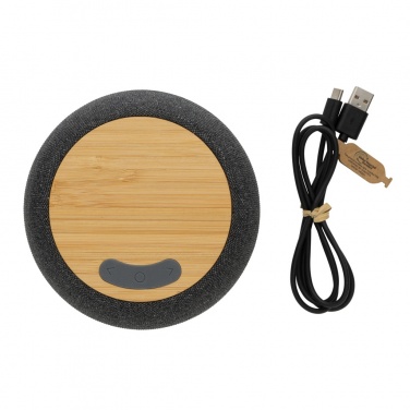 Logotrade promotional item picture of: RCS Rplastic/PET and bamboo 5W speaker