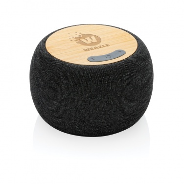 Logo trade promotional merchandise picture of: RCS Rplastic/PET and bamboo 5W speaker