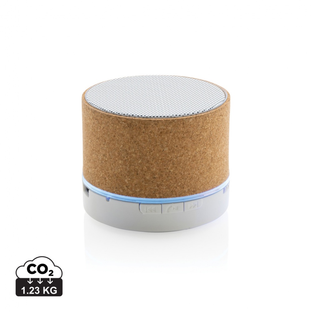 Logo trade advertising product photo of: Cork 3W wireless speaker