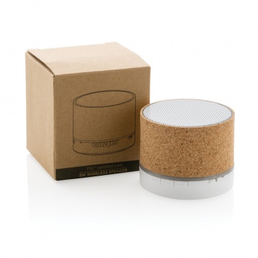 Logotrade promotional giveaway picture of: Cork 3W wireless speaker