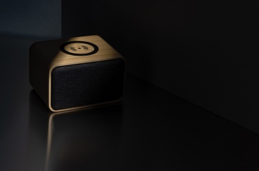 Logotrade corporate gifts photo of: RCS Rplastic 3W speaker with bamboo 5W wireless