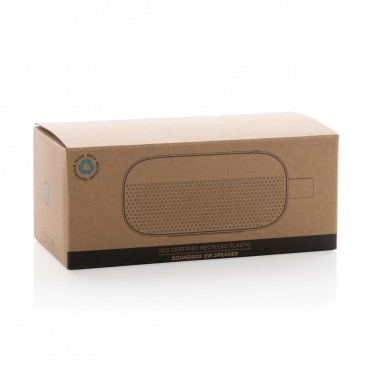 Logo trade promotional giveaway photo of: RCS recycled plastic Soundbox 5W speaker