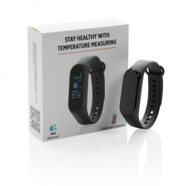 Logo trade business gifts image of: Stay Healthy Bracelet Thermometer