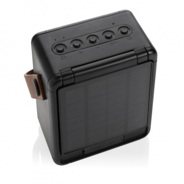 Logo trade promotional giveaway photo of: Skywave RCS recycled plastic solar speaker 12W