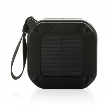 Logotrade corporate gift picture of: 3W RCS recycled plastic wireless sunwave solar speaker