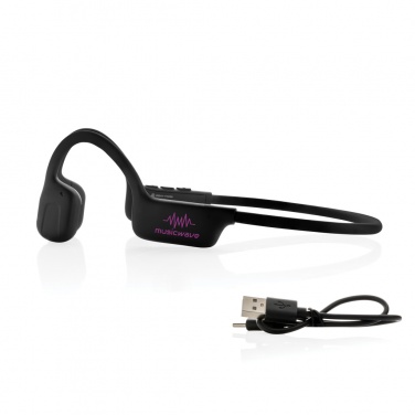 Logotrade promotional item image of: Urban Vitamin Glendale RCS rplastic air conductive headphone