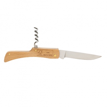 Logotrade promotional product picture of: Wooden knife with bottle opener