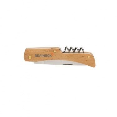 Logotrade promotional gift image of: Wooden knife with bottle opener