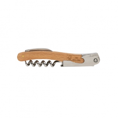 Logo trade promotional giveaways picture of: Wooden Corkscrew