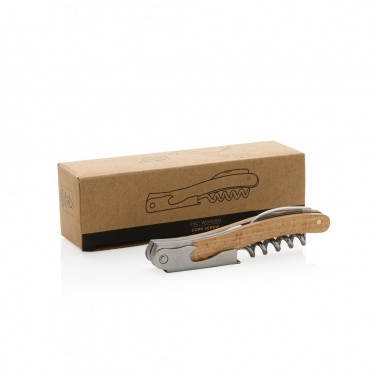 Logo trade promotional giveaways picture of: Wooden Corkscrew