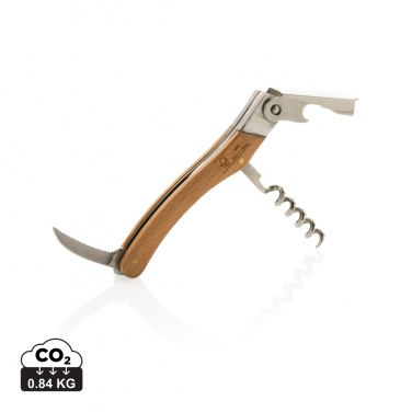 Logo trade promotional merchandise image of: Wooden Corkscrew