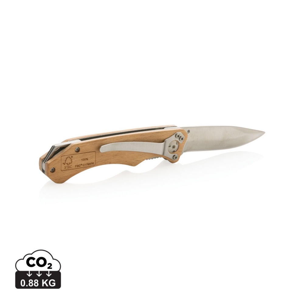 Logotrade corporate gift image of: Wooden outdoor knife