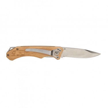 Logo trade corporate gifts image of: Wooden outdoor knife