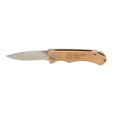 Logotrade promotional gift picture of: Wooden outdoor knife